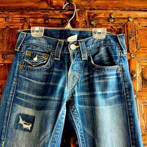True Religion Boyfriend Jeans!  Size 24 Loose fitting and COZY!